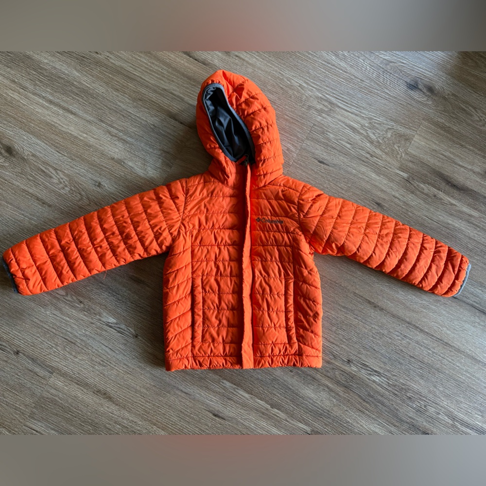 Columbia Orange Quilted Kids Jacket